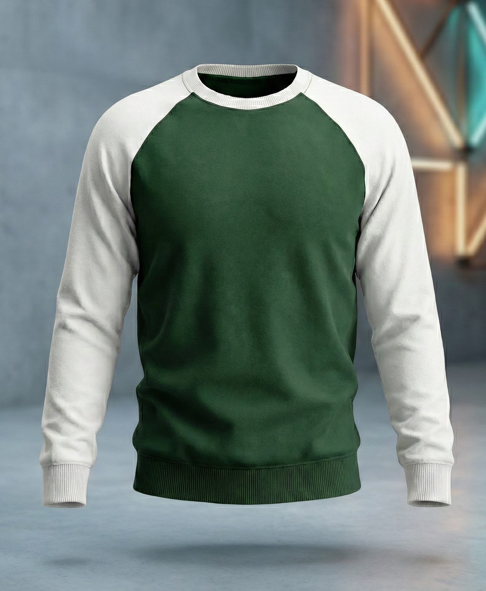"Forest Green" Raglan Edition - Premium Heavyweight Full Sleeve T-shirt